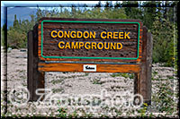 Infotafel am Eingang zum Congdon Campground