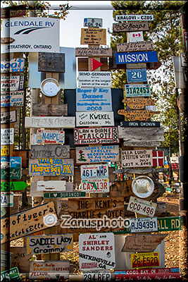 Sign Post Forest in Watson Lake