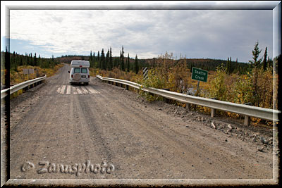 Alaska, Befragungsstelle am Highway