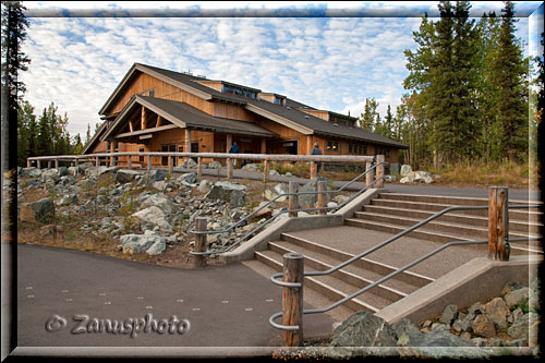 Alaska, Visitor Center am nächsten Morgen
