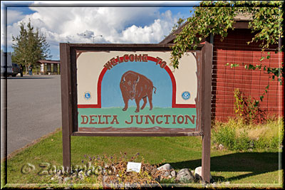 Alaska Pipeline hat den Ort von Delta Junction erreicht