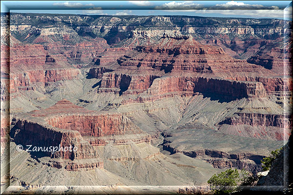 Ansicht der Nordseíte des Grand Canyon