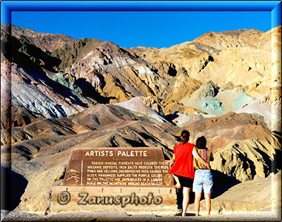Death Valley, bei den Artist Points angekommen