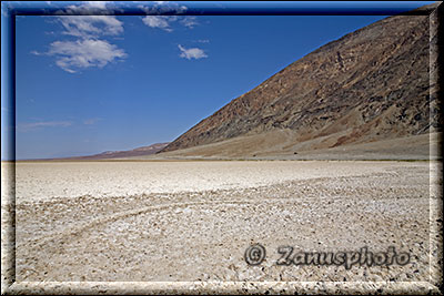 Death Valley, am Badwater dem tiefsten Punkt des Valley angekommen