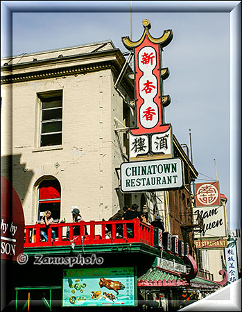 San Francisco, Aussicht auf dieses Restaurant in Chinatown