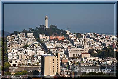 San Francisco 2, Blick auf den Telegraph Hill mit Coit Tower darauf