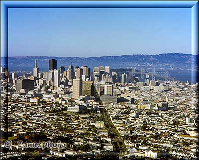San Francisco 2, Sicht von den Twin Peaks auf die Skyline der City