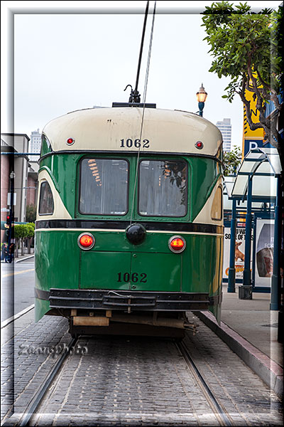 San Francisco, historischer Strassenbahnwagen