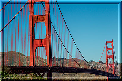 San Francisco 3, Blick auf den oberen Bereich der Golden Gate Bridge