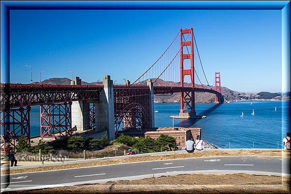 San Francisco 3, unter der Golden Gate führt inzwischen ein Bike Path hindurch