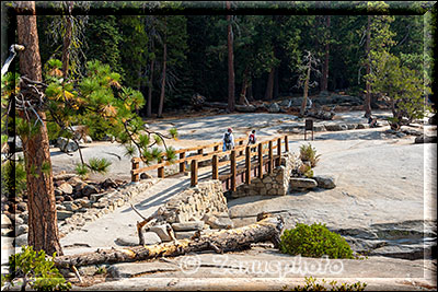 Yosemite - Panorama Trail, im oberen Bereich des Panorama Trails sind wir gerade angekommen
