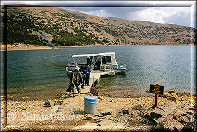 Yosemite - Saddlebag Lake, bald ereichen wir den Lake und das auf uns wartende Water Taxi