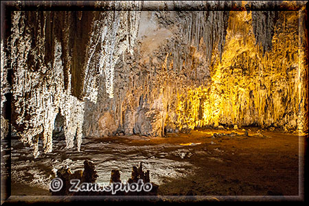 Carlsbad Caverns, tropfsteinhöhle im Bereich des Kings Palace Rooms