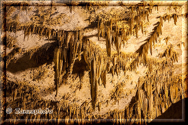 Carlsbad Caverns, immer wieder wird der Blick zur Decke der Höhle gelenkt