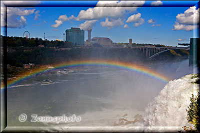 Regenbogen spannt sich über dem Niagara River