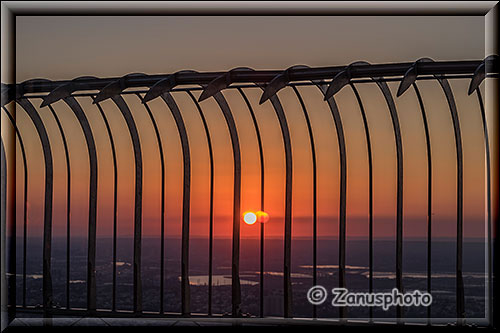 Sunset vom Empire State Building aus