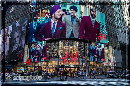 Reklamebilder nahe dem Times Square