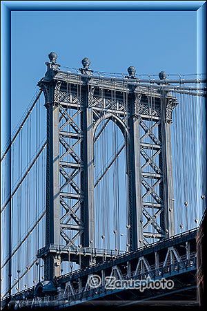 Konstruktionsdetail der Manhattan Bridge