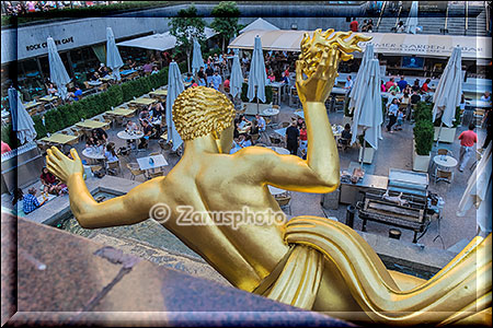 Prometheus Statue am Lower Plaza
