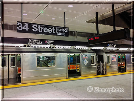 Wartenden Zug in der 34th Street Station