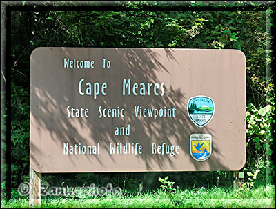 Cape Meares State Park Schild