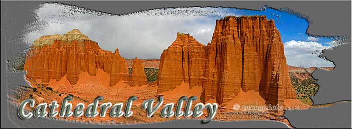 Titelbild der Webseite Cathedral Valley