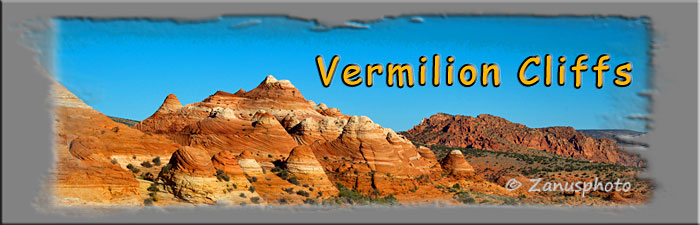 Titelbild der Webseite Vermilion Cliffs