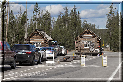 Park Entrance im Yellowstone Park