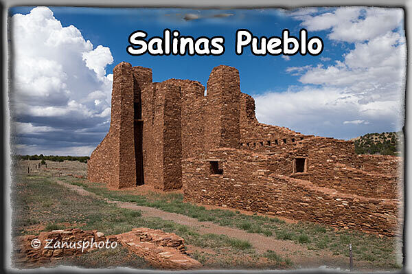 Salinas Pueblo, recht gut sieht die Mauerfassade dieses Pueblos aus