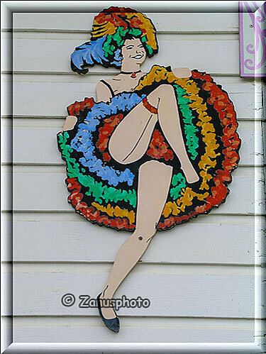 Dawson City, das Werbebild der Dancing Girls aus der Diamond Tooth Gerties Show