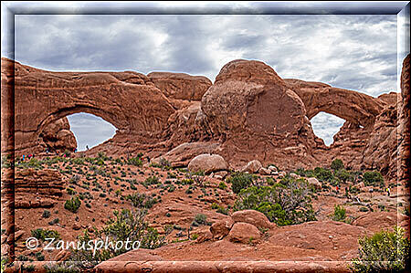 Arches Park, jetzt sind wir am North- und Süd Window angekommen