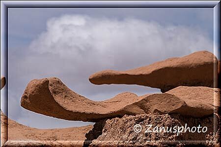 Goblin Valley, auch weiter unten finden wir schöne Exemplare vor uns