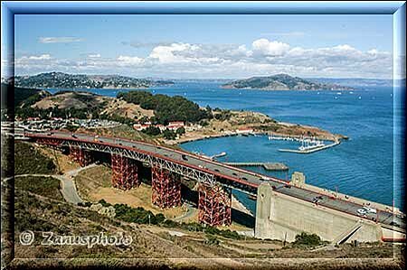 San Francisco, Blick auf den nördlichen Bereich der Golden Gate Bridge