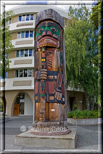 Vancouver Island, Totempfähle in Duncan