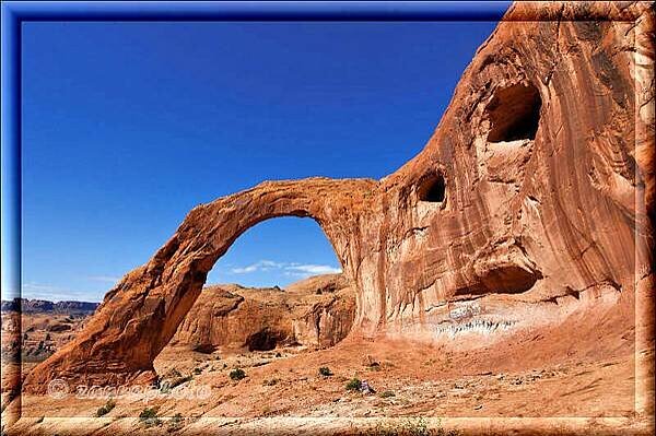 Corona Arch, die letzte Aufnahme zeigt auch den Wächter des Bogens im Bild