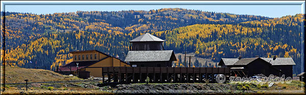 Cumbres Railroad, Blick zurück bei der Weiterfahrt auf die Station Osier