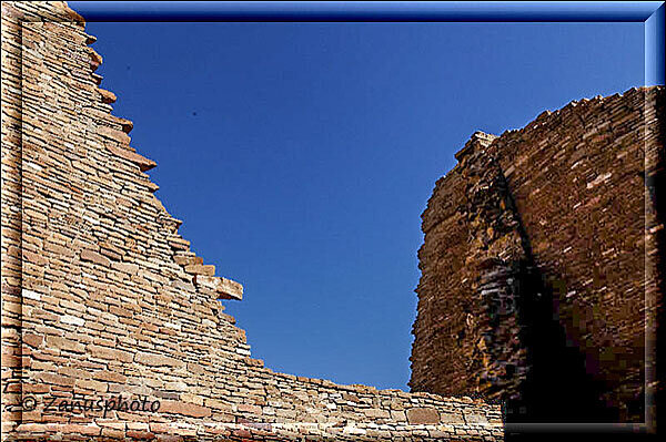 Chaco Canyon, alte Wandformen sind hier zu sehen