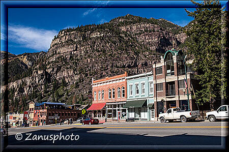 Ouray, hier belegen wir ein Hotel für die kommende Nacht