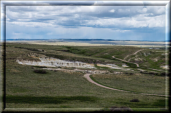 Paint Mine, nach einer Weile sehen wir nur Wiesen vor uns sonst nichts