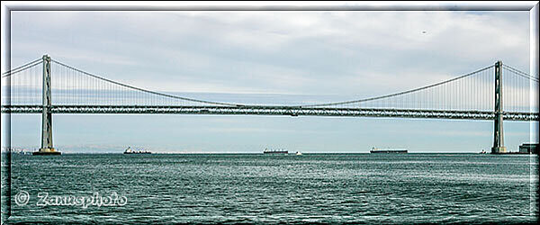 San Francisco 2, Ansicht der Bay Bridge wie ein Panorama