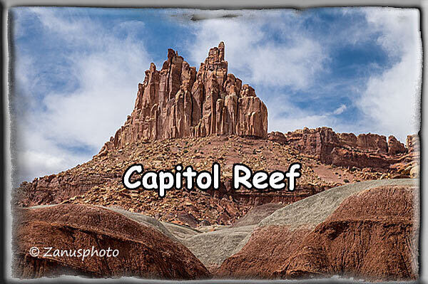 Capitol Reef, hier sehen wir das Castle welches oberhalb des Visitor Centers zu finden ist
