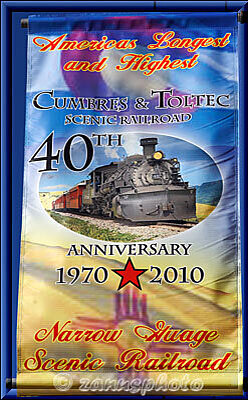 Cumbres Railroad, Infotafel 40 Jahre Railroad "Anniversary" 