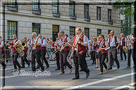 New York City - Steubenparade, aus Möhringen sind die Germany Musiker angereist