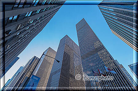 New York City - Rockefeller Center, Hochhäuser am Rockefeller Center