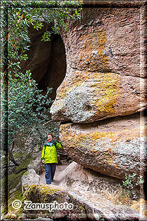 Pinnacles National Park, schon stehen wir wieder draussen weil es noch nicht die Bear Gulch Cave gewesen ist