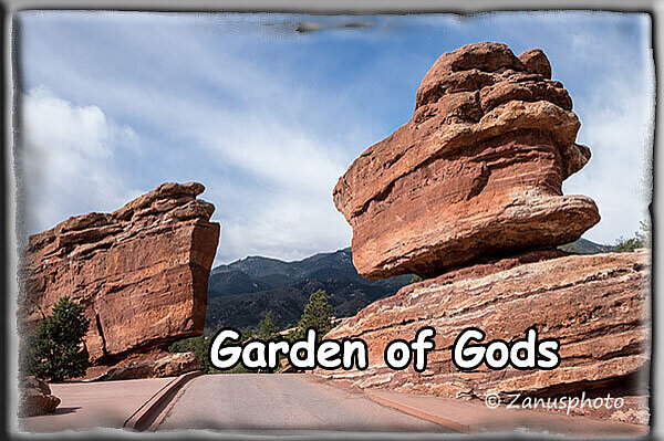 Garden of Gods, interessante Felsen liegen direkt an der Road zum Bereich des Garden